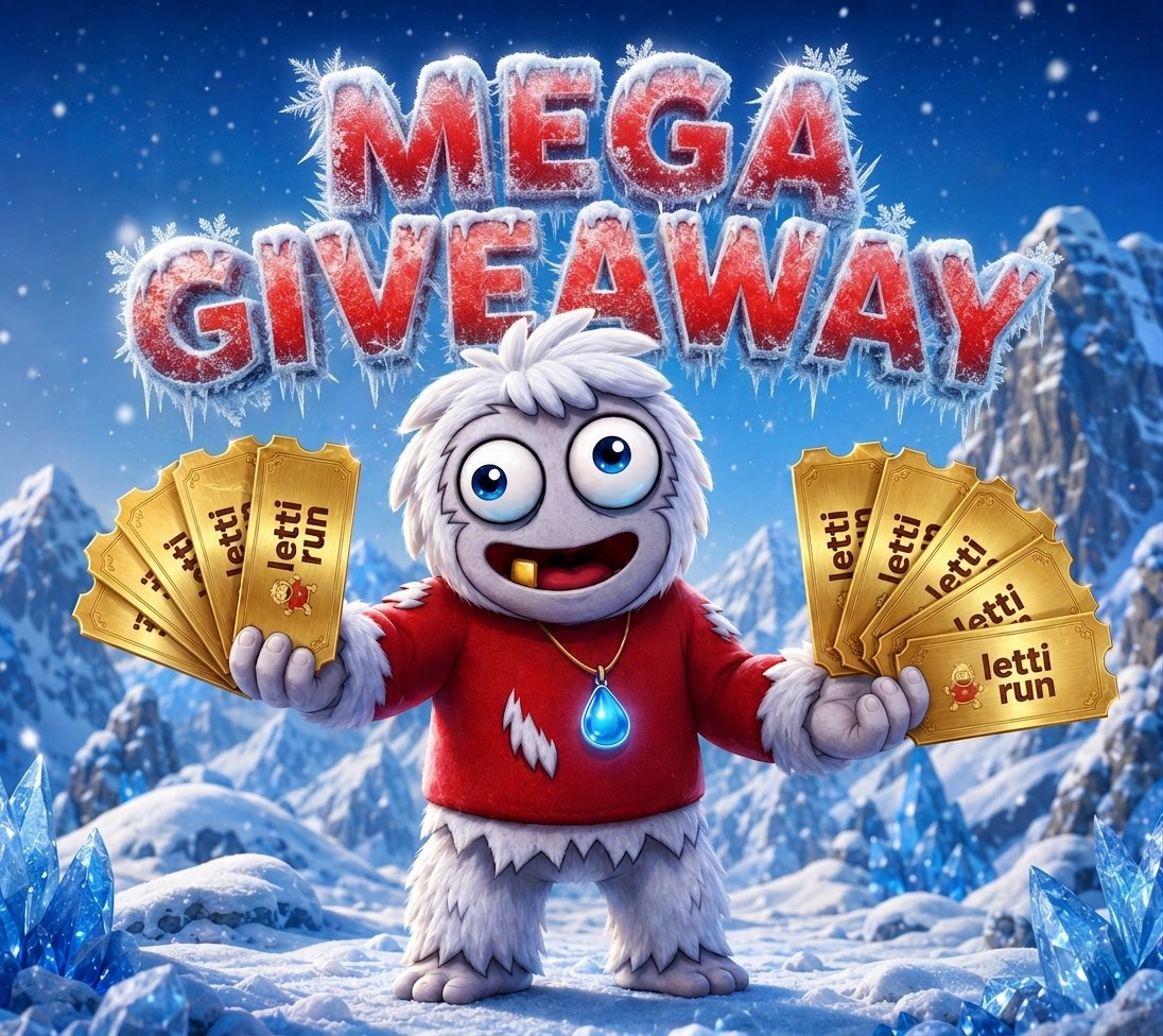 IharDzmit's tweet photo. GM Letti fam! ☀️

It's time for our MEGA giveaway! 🚀

Today's giveaway is a special quiz: We're testing how well you know the game. 🏆

Question: What happens when you pick up the Ice Heart artifact in Letti Run? 🩵

Choose the correct answer:

A) The bear slows down for a few seconds.

B) The bear starts running twice as fast.

C) The bear instantly freezes into an ice statue permanently.

D) The artifact restores all of the bear's health points.

E) The game screen gets completely covered in frost, hiding obstacles.

How to win:
Drop your answer and wallet in the comments below! 👇

10 lucky winners will be chosen. Each winner will receive 5M EASY and 3M LETTI, which will allow them to jump straight into the game. 🎟️

Stay sharp, good luck, and let’s see who is the ultimate master of Letti Run! 🔥

#LETTIRUN @AndreaPN