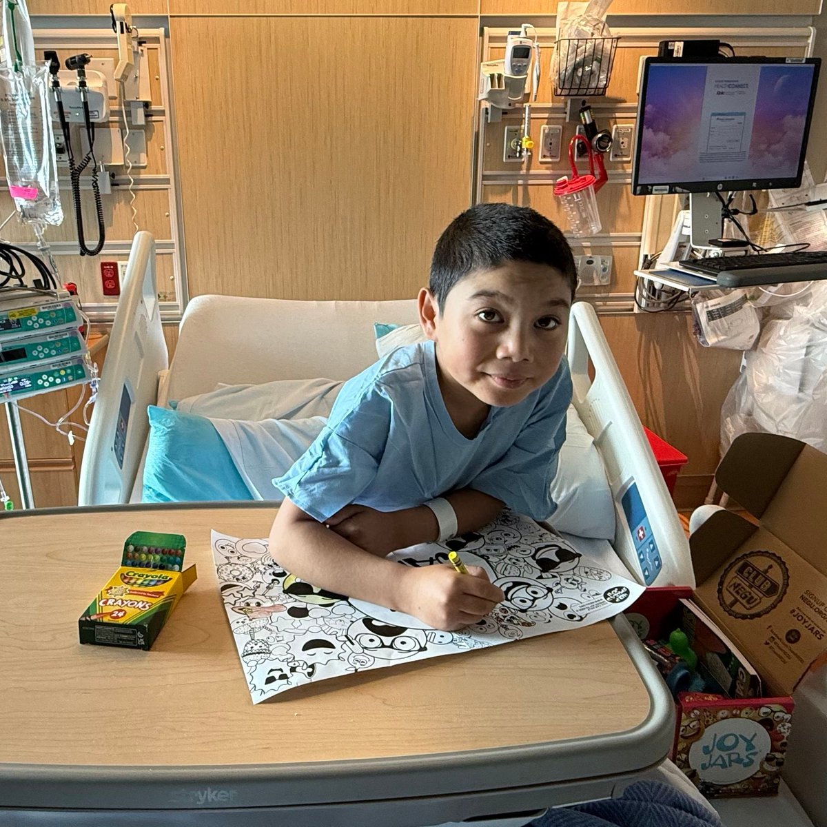 TeamNEGU's tweet photo. Meet Nicholas! π He is a courageous young boy battling cancer, and he loves Minecraft, LEGOs, and PokΓ©mon. Today, we want to lift up this amazing warrior with lots of love and encouragement. Letβs remind him that he is surrounded by a community that cares! We #NEGU for you! π https://t.co/d3YxxJgoC9