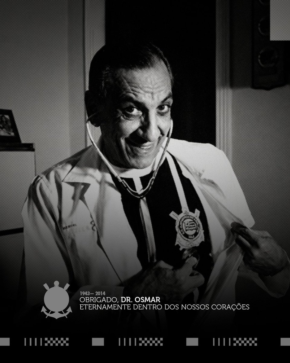 Corinthians's tweet photo. Há 12 anos, nos despedíamos do Dr. Osmar de Oliveira.

Corinthiano de alma, Dr. Osmar marcou gerações com seu talento, carisma e paixão pelo esporte. Médico, jornalista e um dos grandes nomes da comunicação esportiva, construiu uma trajetória brilhante e deixou um legado que permanece vivo na história do futebol e na memória da Fiel.

"Não sou corinthiano de coração, porque um dia ele para. Sou corinthiano de alma, porque ela é eterna." — Dr. Osmar de Oliveira

#CulturalDoCorinthians
#VaiCorinthians