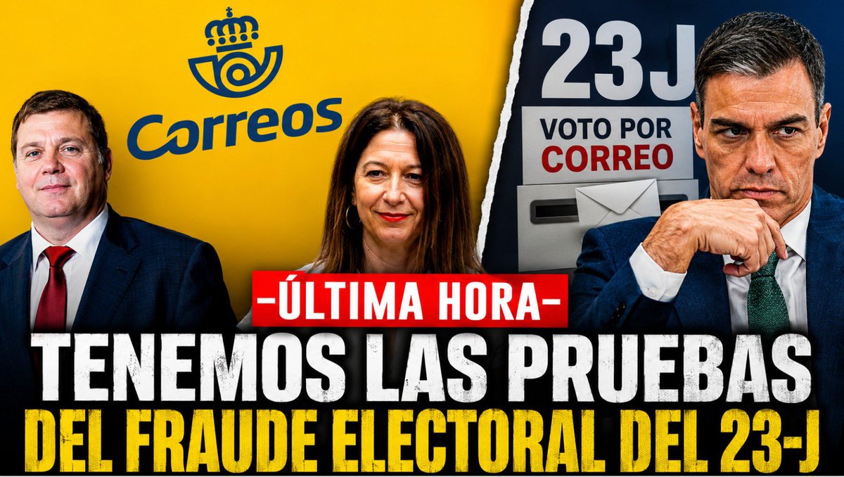 AlbertCastillon's tweet photo. ⚠️PODCASTS: #castillonconfidencial 

⚠️⚠️"Pedro Sanchez podría ser un presidente ilegítimo por fraude masivo ... 

⚠️https://t.co/x7WfSIfdyR vía @YouTube https://t.co/ETQHB7MRKg