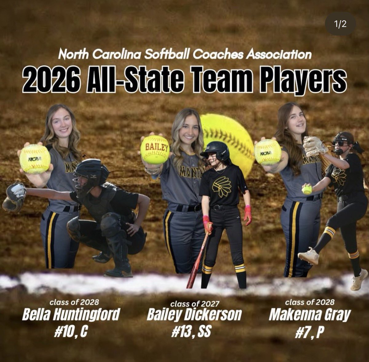 makennagray28's tweet photo. So honored to receive all district and all state for the 2026 season! I’m so blessed to have such amazing teammates! I can’t wait for next year!!! @Org_LLG @LLGProspects16u @LawsonGerland https://t.co/IIuDkcsEhu