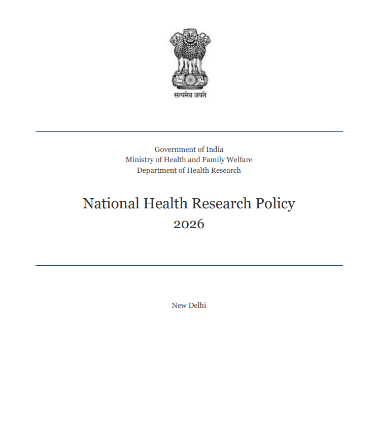 AnantBhan's tweet photo. The Government of India Ministry of Health &amp; Family Welfare has released a Draft National Health Research Policy. Comments and suggestions are due by 27July 2026 via email on email id id nhrp-dhr@gov.in
Draft Policy available https://t.co/bzmOiFFsRm https://t.co/PHqnHSISLA