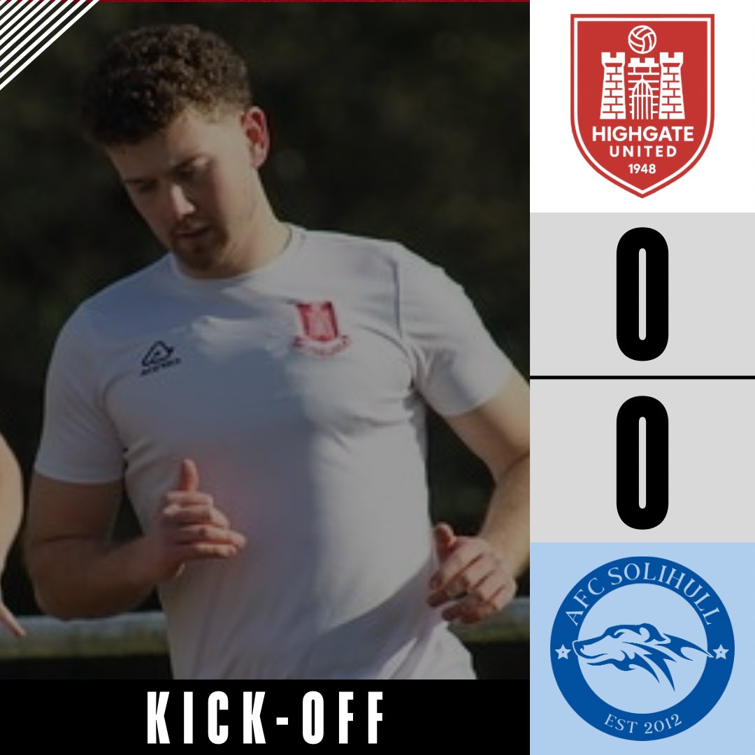 HighgateUnited's tweet photo. KICK-OFF | WE’RE UNDERWAY! 👊
🔴 #HIG 0-0 #SOL 🔵 https://t.co/TKiGPKylOu