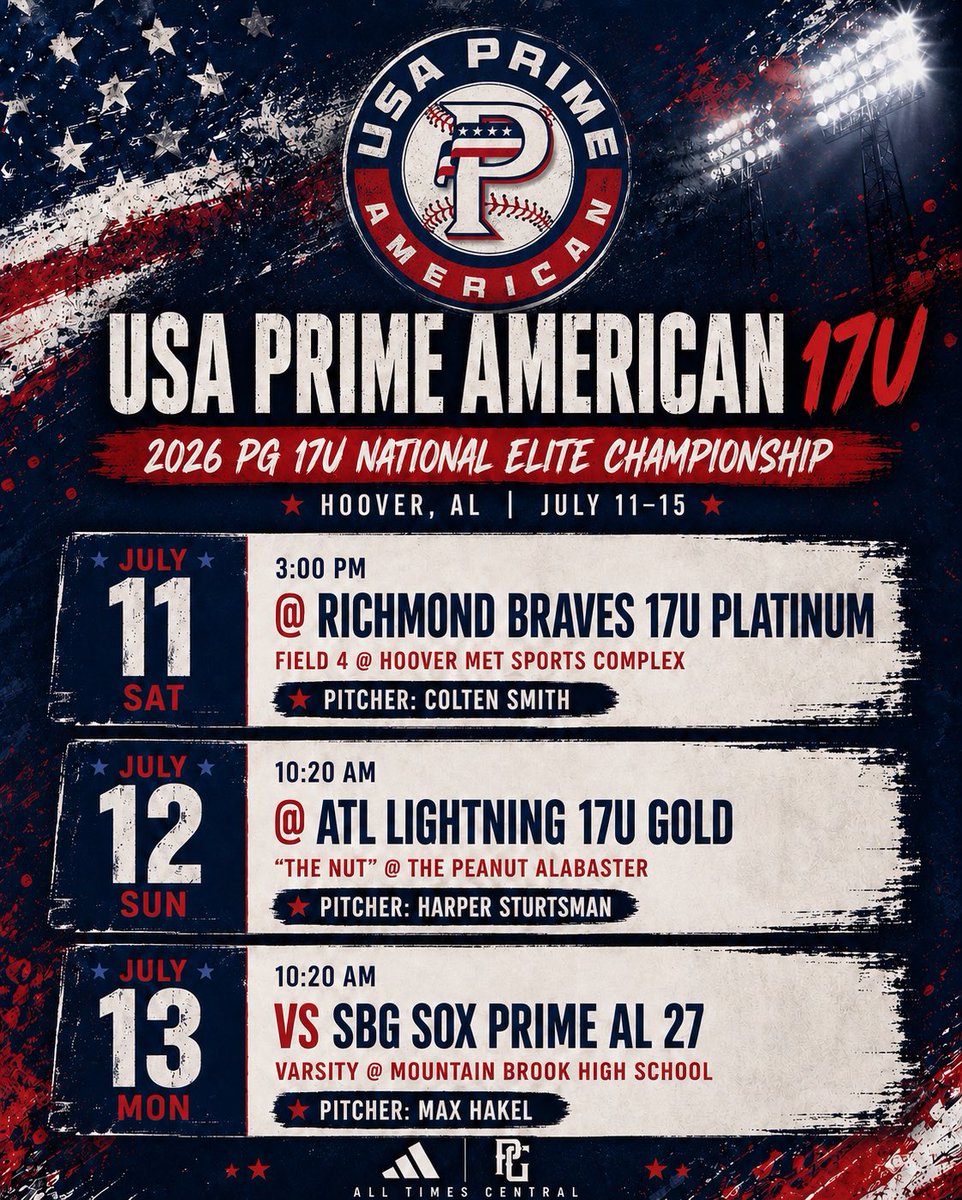 k_pickett11's tweet photo. USA Prime American 17u takes the field again starting today at the Met. Still several #uncommitted elite players available. https://t.co/FGimaoFpDU