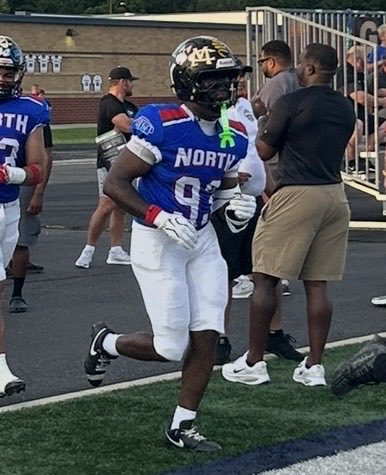 SaintJoeFB's tweet photo. Congrats to Koby &amp; Nick who capped off their senior year football experiences by participating in the North/South game! SJ couldn’t be more proud. Thx to SJ coaches &amp; fellow LB Mason Kaz for making the trip to support both young men! https://t.co/YUIpFJtA0N