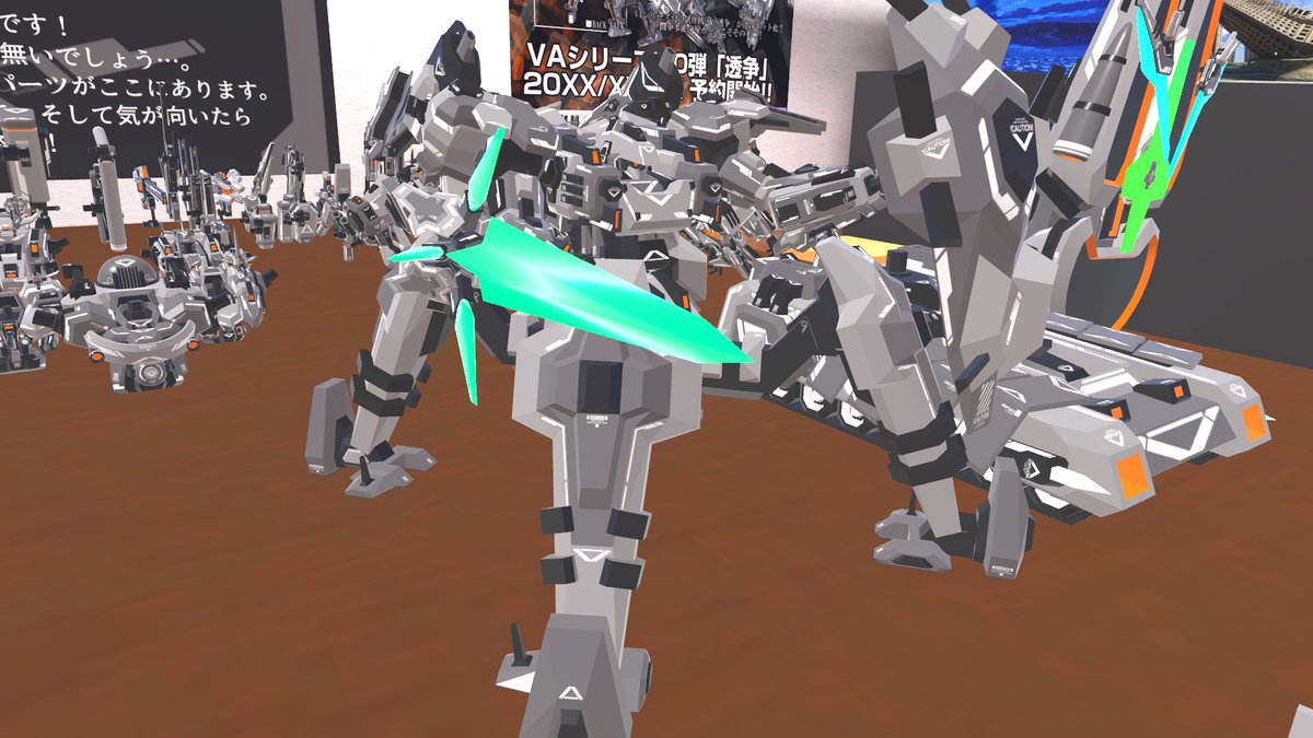 go_tten's tweet photo. #VRプラモショップガルデニア
姿勢安定と装甲に物を言わせて吶喊する機体 https://t.co/N1BJZqFzpy