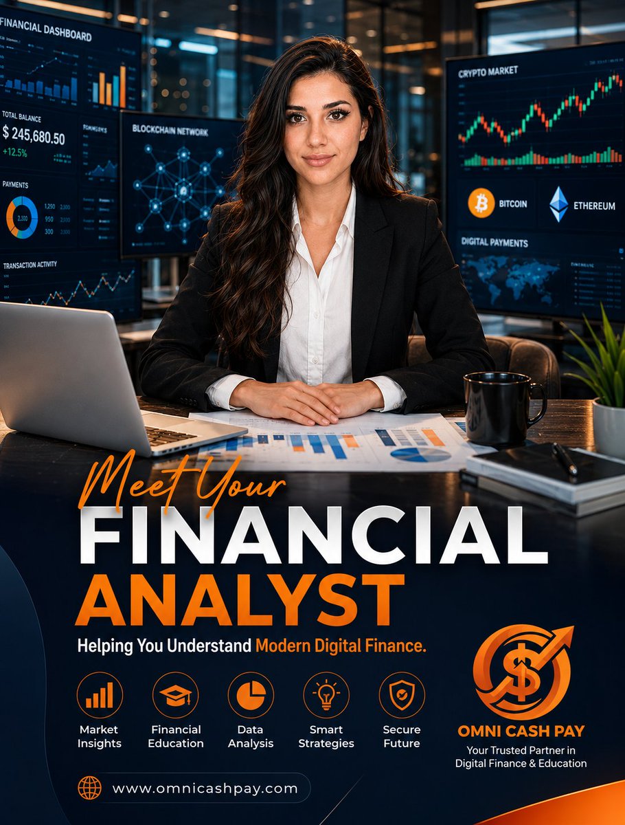 omnicashpay's tweet photo. Ready to understand the future of finance? 💼 Meet your Omni Cash Pay Financial Analyst for crypto education, blockchain insights, and market updates. Follow us for more! 🌐 https://t.co/s0sJFoZyv7 #OmniCashPay #Crypto #DigitalFinance #Blockchain https://t.co/B8Gj9ZOepw