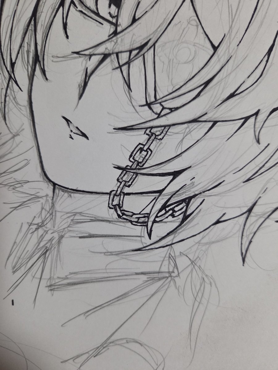 mi2tu2ki2_'s tweet photo. 鎖完璧やないか、指で描いた時はあんなに苦戦したのに https://t.co/klGQ1Y7hBT