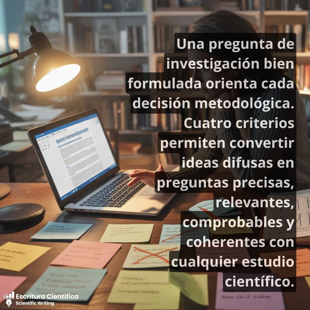 escrituracienti's tweet photo. 📝 Una pregunta de investigación define el rumbo de todo el estudio. Descubre cuatro criterios para formular preguntas precisas, comprobables y relevantes en el nuevo artículo del blog. 🔬📚 #EscrituraCientifica #Investigacion #RedaccionAcademica https://t.co/RmnNiX3fjB https://t.co/ltzpQzglUM