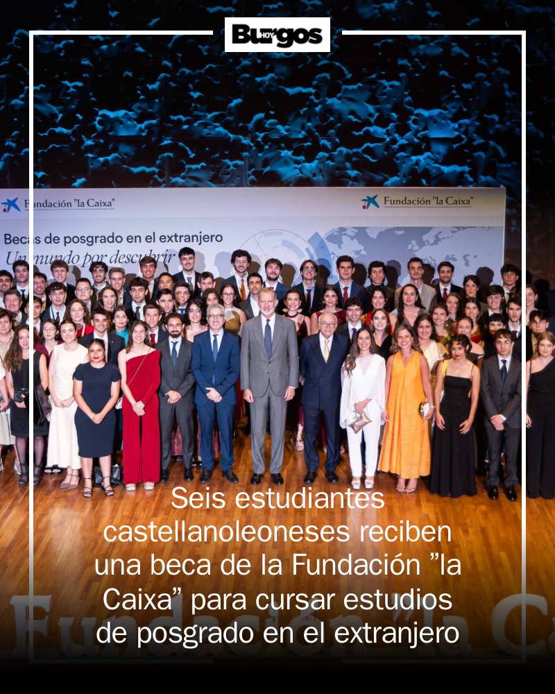 BurgosEdOn's tweet photo. 🎓 ¡Celebremos el talento de Castilla y León! Seis estudiantes han sido premiados con la prestigiosa beca de la Fundación 'la Caixa' para realizar estudios en el extranjero. ¡El futuro es suyo! 🌍✨ #Educación #Becas #Talento https://t.co/sqVqKQE7hU https://t.co/jzTxpzF6Wj