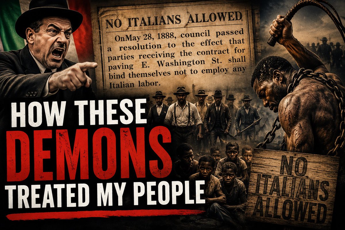 AlGeneRobi96834's tweet photo. I am Sicilian 

Democrats hated me AND the black part of me…. 

Why? 

Now Mamdani is doing the same thing… https://t.co/0INxwLeq9U