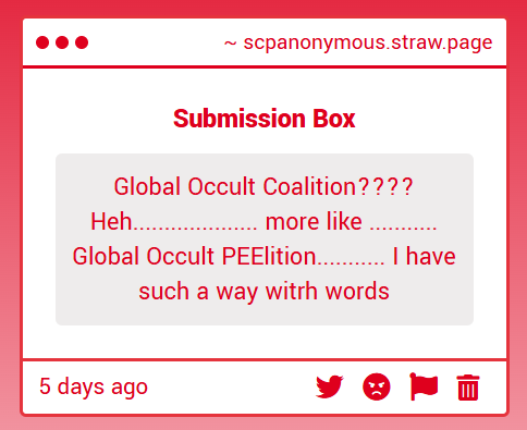 SCPConfession's tweet photo. Thank you for your submission. https://t.co/gOgEZbaEYz