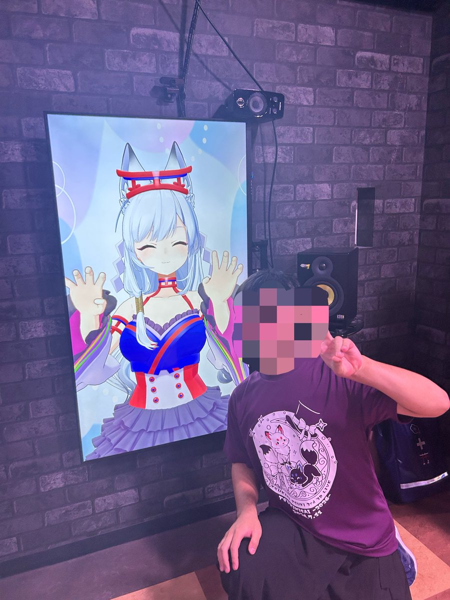 ツキ(ΦωΦ)神。様 ツキちゃんのファンサが神 #月深ツキ3rd月深祭