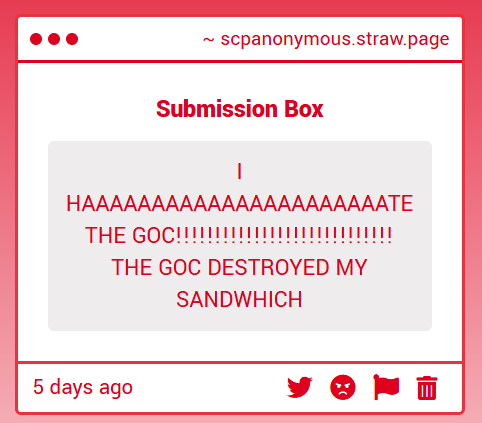 SCPConfession's tweet photo. Thank you for your submission. https://t.co/YQzVP8uLT4