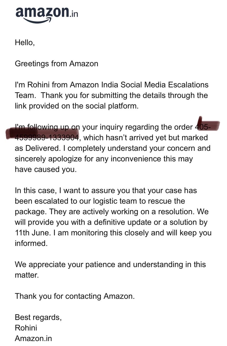 ca_jpsharma's tweet photo. @AmazonHelp I am attaching the reply you people send me via mail in which 11th is the date for update but no resolution is provided till yet ! You people has any shame ? Really a worst company @amazon ! #AmazonFraud @jagograhakjago https://t.co/gTt2nIh1HU