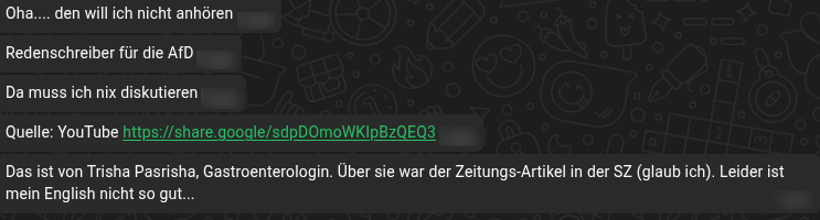 peterknecht_cs's tweet photo. @YouTube ich habe versucht, den Vortrag meinen Schwestern zu empfehlen und bekam nachfolgende Antwort: https://t.co/CBbxmOA8Av