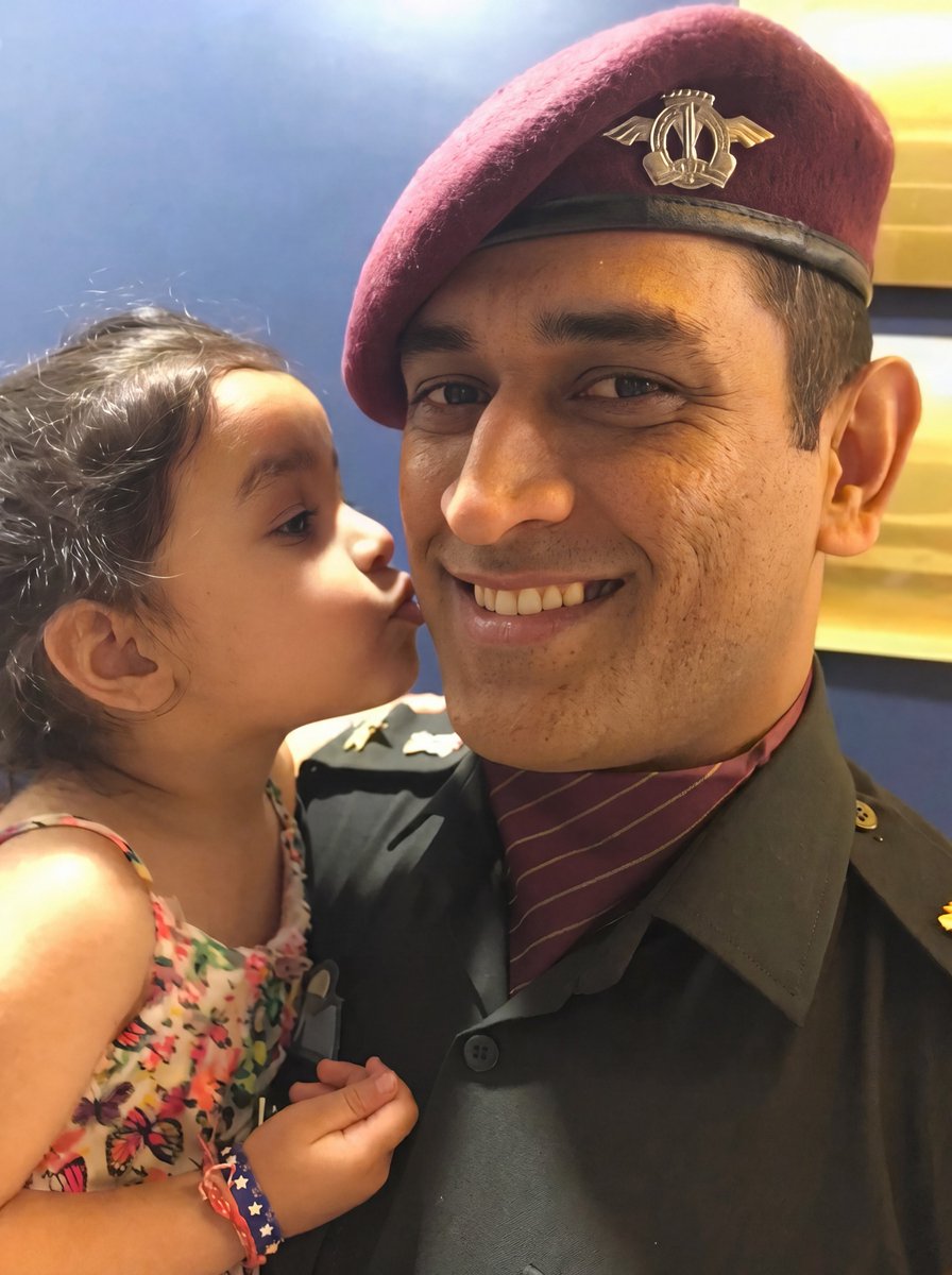chuphojasakshi's tweet photo. Daddy Mahi and his little darling🧸🪄💌 https://t.co/sH8BLeBNZN