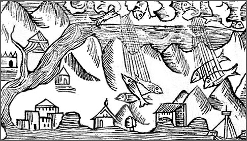 Viquipedia's tweet photo. La pluja d'animals és un fenomen meteorològic extraordinari, que consistix en la caiguda del cel de nombrosos animals, sovint d'una sola espècie.

Este fenomen ha ocorregut moltes vegades al llarg de la història.

#viquiPQC⁉️💢
https://t.co/z3Y1mZnPhC https://t.co/McwSNTFvWf