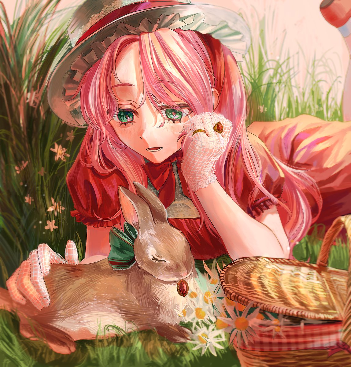 yayoyo____'s tweet photo. 🌷🐰
 #illustrationㅤ  #創作 https://t.co/gfKx9Ug2pO