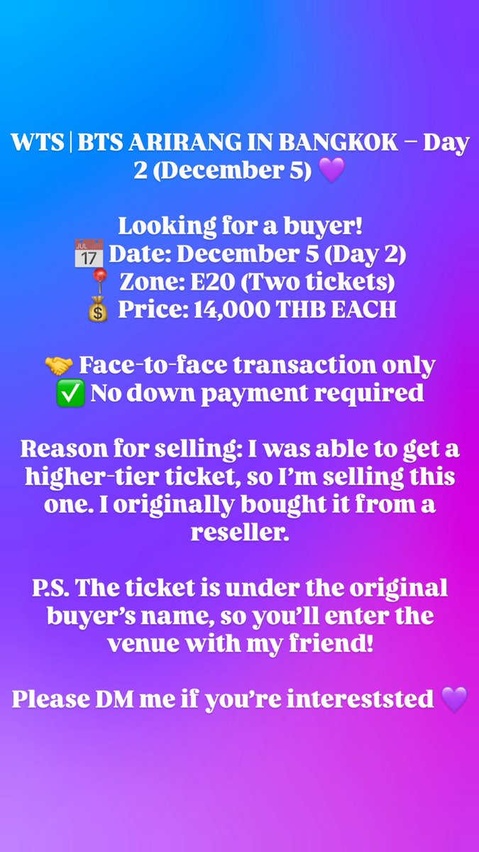 JamesDhariel's tweet photo. DM ME NA KUB! MEET UP TOMORROW BANGKOK AREA ONLY 🙏🏼🙏🏼🙏🏼

#BTS_WORLDTOUR_BANGKOK #BTS_WORLDTOUR_ARIRANG_BANGKOK https://t.co/1xFFdHlJkh