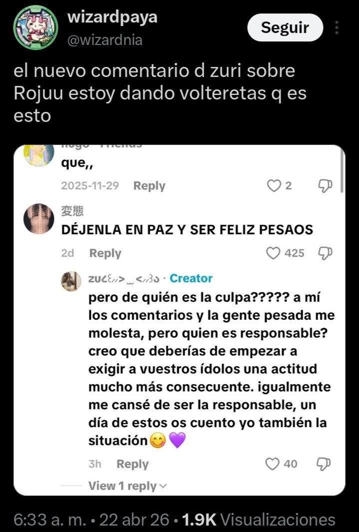 mitsuyaitzi's tweet photo. @6nn1sk @rojuuaka Otro comentario de la ex diciendo lo que yo te dije https://t.co/9GvG6R8PJH