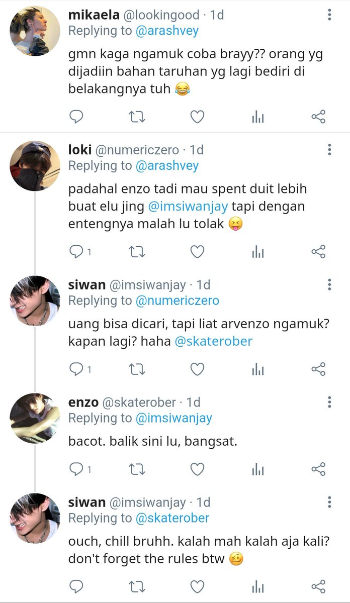 izzamouche's tweet photo. #hyeonkeon few tweets au
— Enzo Kiel universe

first time enzo got mad aft losing a bet https://t.co/pjiJAVoPWQ