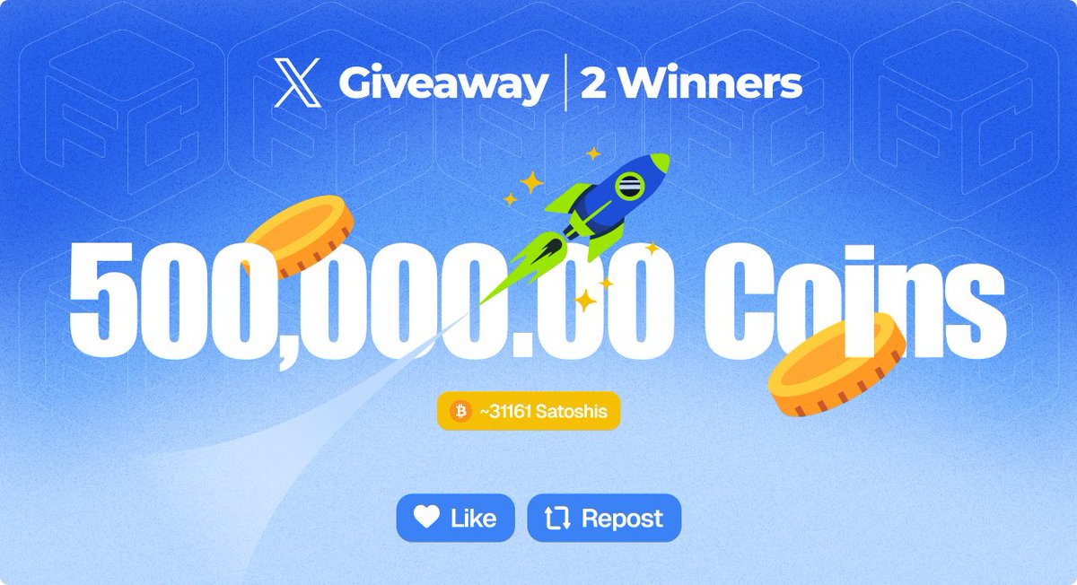 faucetcryptocom's tweet photo. 🏆 X GIVEAWAY

500,000 Coins between 2 lucky winners! 

- Like 💙
- Repost 🔁

⏳ Ends on 15th July