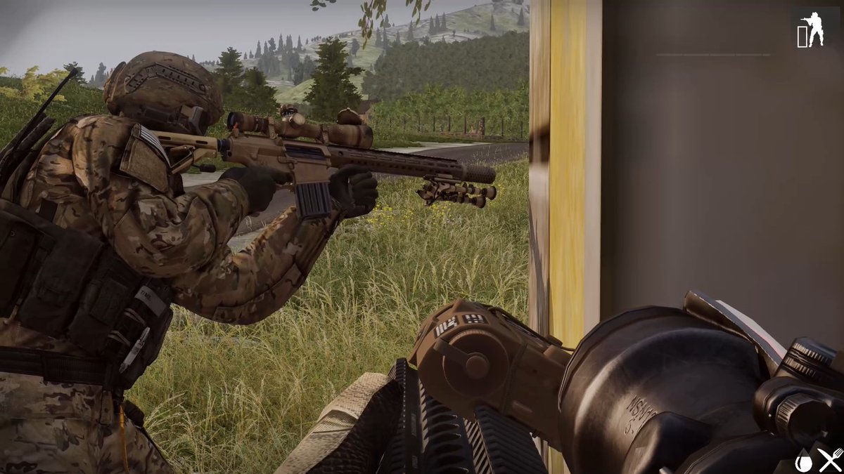 JPN_NEXT_SERVER's tweet photo. 昨日は米陸軍として敵砲兵への襲撃作戦を行いました!
浸透も不可能で、敵砲兵にたどり着くまでに敵戦車4両に攻撃される熾烈な戦闘となりました!
NEXTサーバーでは参加者を随時募集中! ご連絡をお待ちしております!
#NEXTserver #Arma3 https://t.co/AbfQkqTBJq