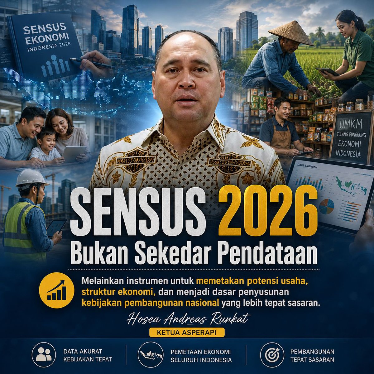 jasukje's tweet photo. Partisipasi di sensus bantu arah pembangunan lebih baik ayo sukseskan Sensus Ekonomi 2026 demi perubahan nyata #SAYASUDAHDISENSUS https://t.co/aGKHltQAaa