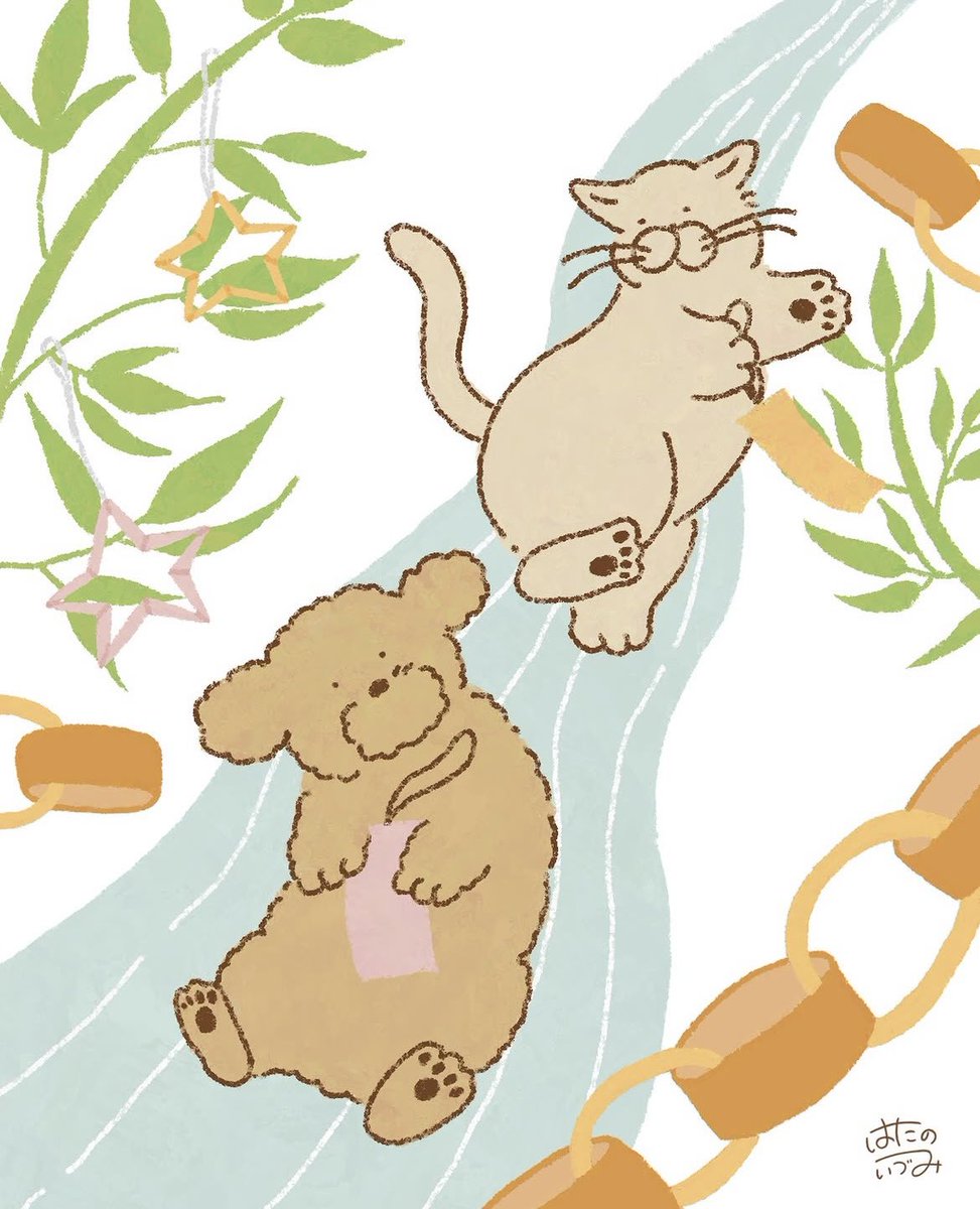 htn123_pt's tweet photo. むっちりした犬と猫を描いてます！
お顔のパーツや表情もそれぞれ違って可愛いらしく描いてます🥞
 #生き物作家さん集まれ2026 https://t.co/9bkC30Wskp