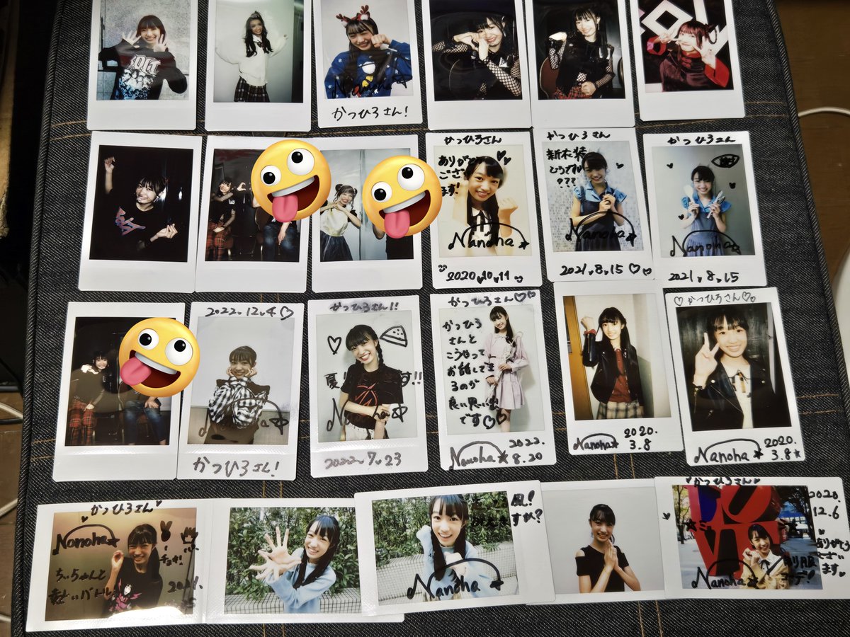bbk_dbk's tweet photo. 実はチェキに関してはなのちゃんの方が遥かに多かったりする https://t.co/WTpam3UylD