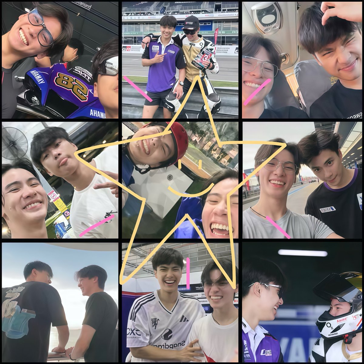 ohmretriever's tweet photo. ⟡      🐶      *      ⟡    🧡      *   ⟡       

        — a thread ; ohm &amp; ing tiktok ♡
#ohmpawat #ingasavanund

         ⠀ ⠀ ⠀⠀ *        ⟡         💙         ⟡    *   🏍️ https://t.co/IxEdWlYMco