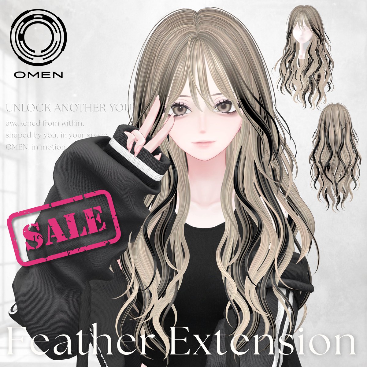 nemumashi_VRC's tweet photo. 【リポストでプレゼントキャンペーン】

SHOP OMEN様の新しい髪型
Feather Extensionを抽選で3名様にプレゼント致します！

~応募条件~
SHOP OMEN様(@omen_wv)のフォロー
このポストをリポスト

私のアカウントではなくOMEN様のアカウントをフォローなのでお間違いないように！

応募期間
7/13 17:00

皆様の素敵な改変が楽しみで仕方ないです

SHOP URL
https://t.co/sC9XuyFANX