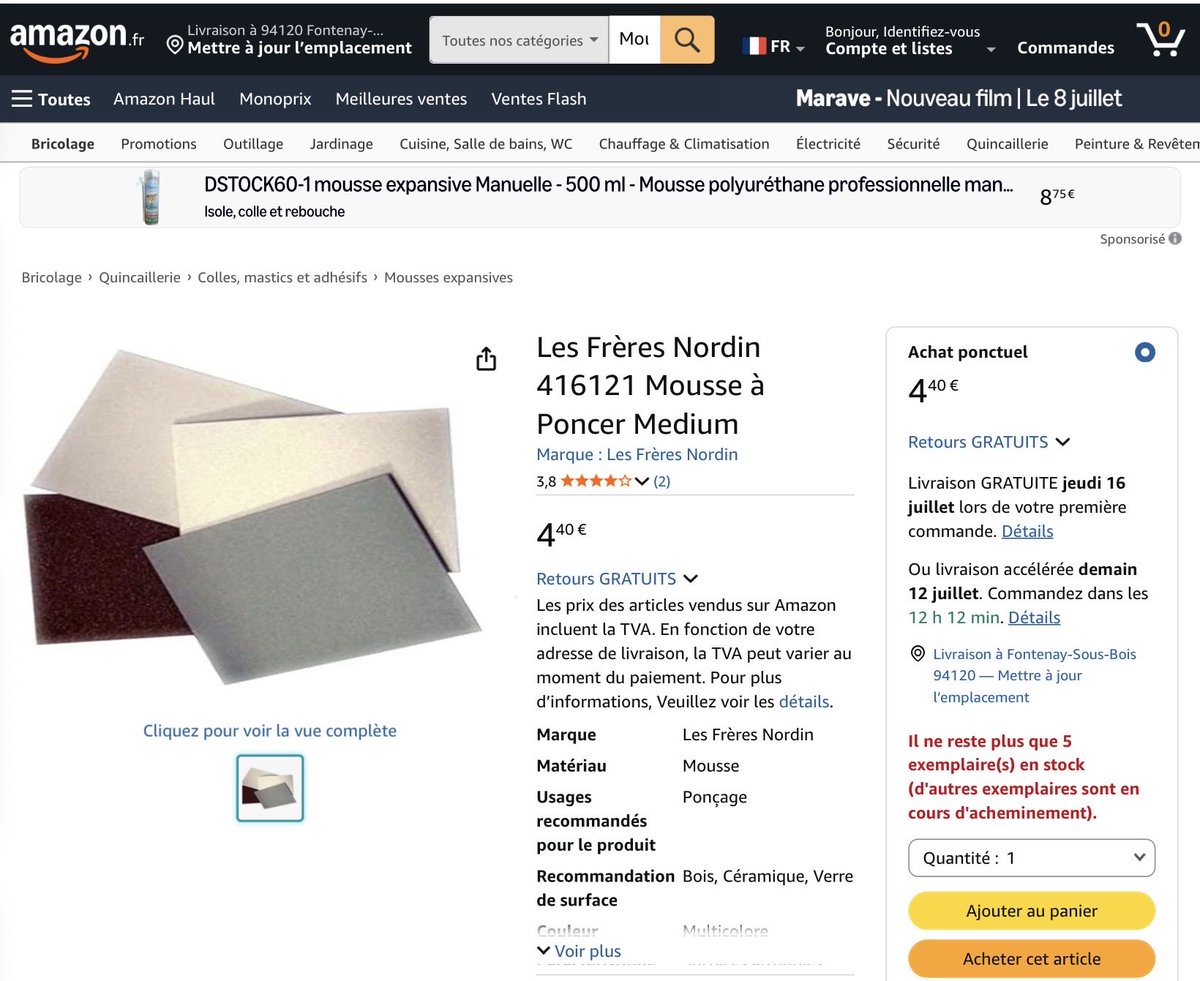 dotvtr's tweet photo. @usludurkizim La mousse à poncer est efficace. https://t.co/hxZO3imEM4