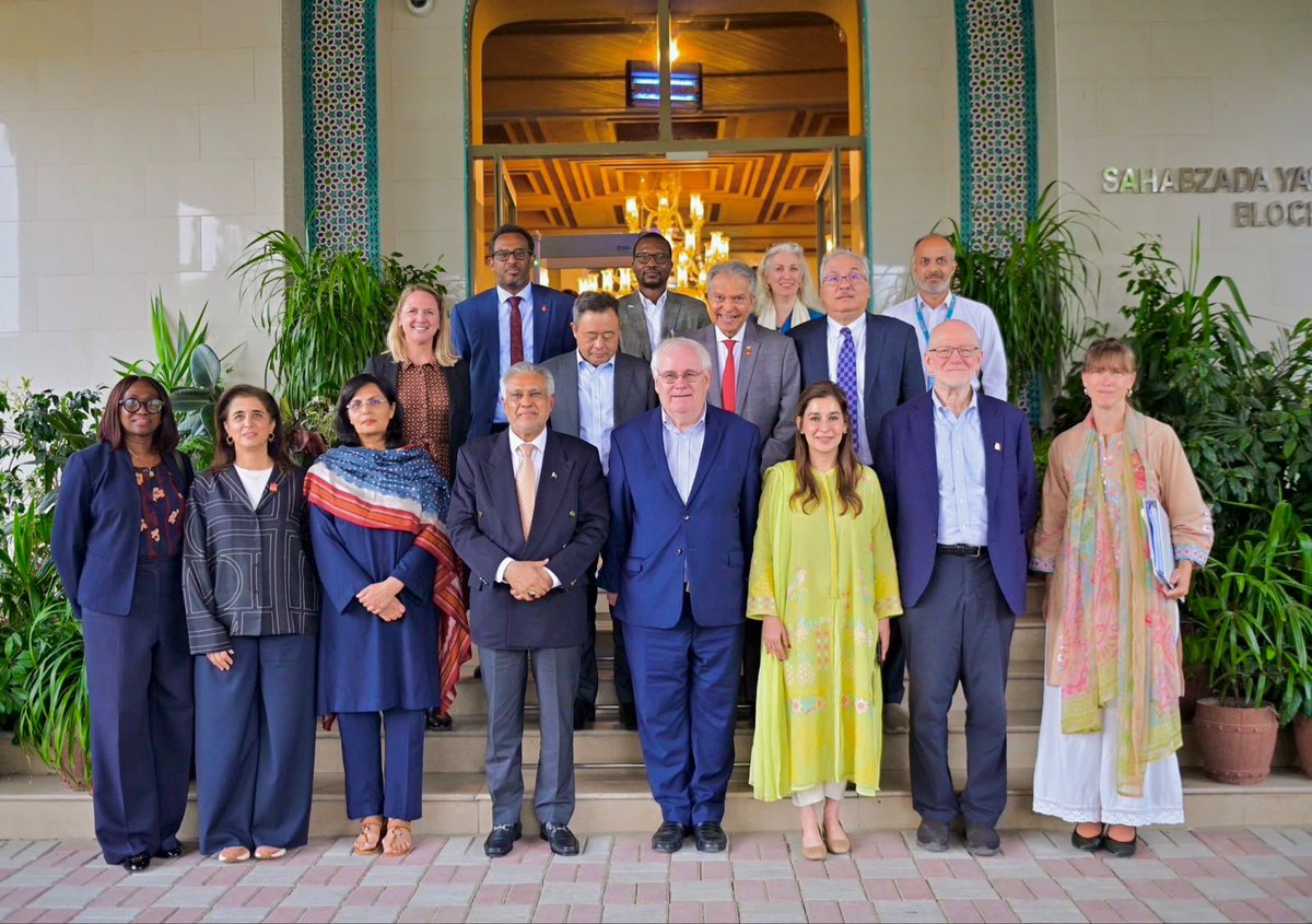 HananBalkhy's tweet photo. An important part of our Polio Oversight Board mission to Pakistan was engaging leaders whose commitment extends beyond the health sector. I was pleased to meet H.E. Deputy Prime Minister and Foreign Minister Ishaq Dar @MIshaqDar50 to discuss the vital role of regional cooperation in advancing public health.

As the world’s last two countries with endemic wild poliovirus, Pakistan and Afghanistan have a unique opportunity—and a shared responsibility—to interrupt transmission. Continued dialogue, close cross-border collaboration and sustained political commitment will be essential to protecting every child and achieving our shared goal of a #PolioFree future.

I thank @GovtofPakistan for its continued leadership and commitment to regional cooperation and to ending polio once and for all.

@Rotary | @UNICEF | @gavi | @gatesfoundation | @KSRelief_EN | @CDCGlobal | @PakFightsPolio | @nhsrcofficial | @EPIPakistan | @WHO_polio | @UNinPak | @jGuudle