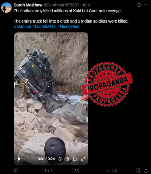 truth12353381's tweet photo. Fake claims fuel unrest. Verify before sharing-don’t target #Communities or #IndianArmy with unverified propaganda. Manipur needs truth, peace, and responsibility.
#Manipur #StopMisinformation #StandForPeace https://t.co/meMzYFPUtZ