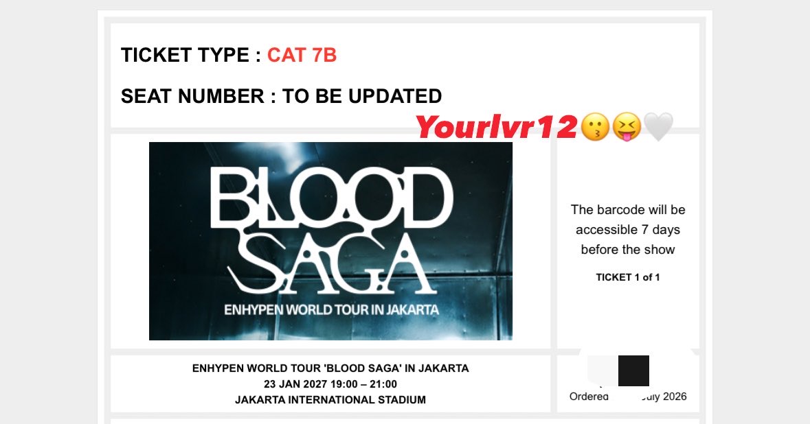 yourlvr12's tweet photo. yeyyyyyyyyyttt, see u @ENHYPEN 🩷🤍 https://t.co/OeQAxotAeJ