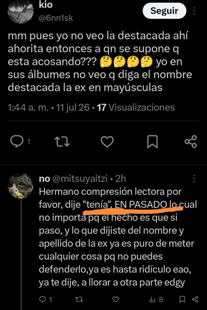 mitsuyaitzi's tweet photo. @6nn1sk @rojuuaka PUAJAJJAJAJAJAJJAJAJAJAJAJ, sigues sin entender que tenía es en pasado o q, efectivamente, son de esa fecha, pq en esa fecha el tipo las tenía, TAL COMO DIJE en dos tweets Bro... https://t.co/bGnk3xFGaE
