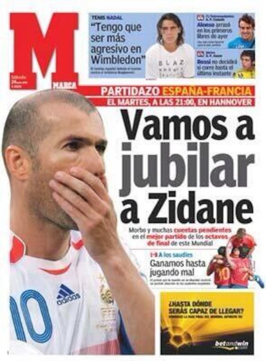 ON VA ENVOYER ZIDANE &Agrave; LA RETRAITE. &raquo;