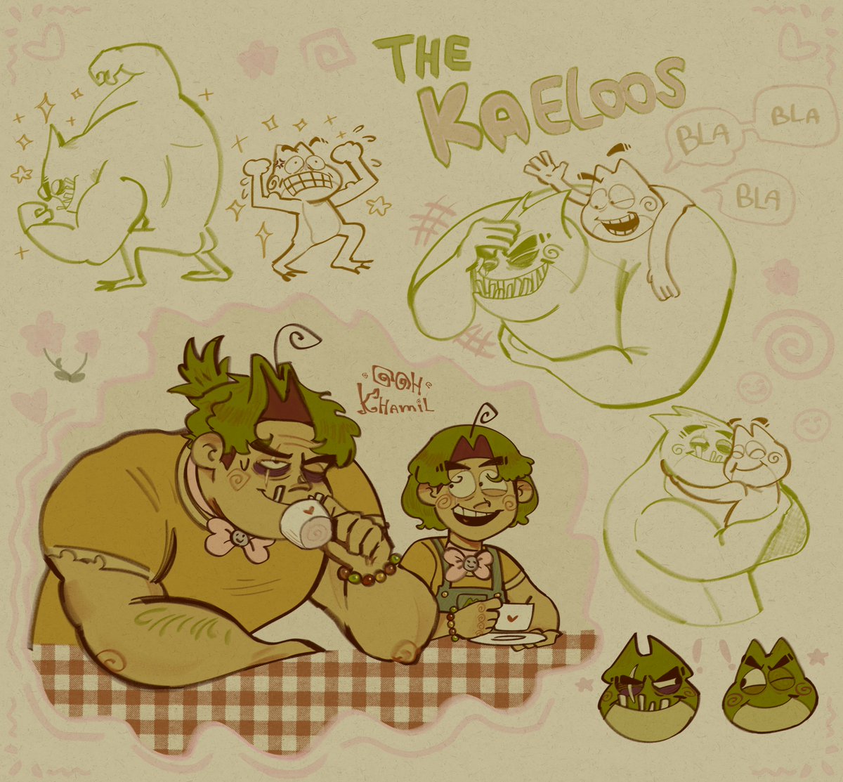 Ooh_Khamil's tweet photo. Deterring from my usual art for these two goofs
theyre literally siblings to me oughf
#Kaeloo #BadK https://t.co/DWAiYwUixt