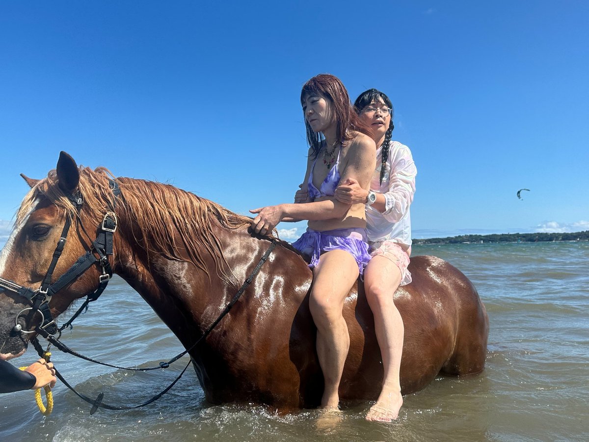 BANDORIANDUMA's tweet photo. 昨日三浦海岸で海馬乗馬しました。
秋ぐらいに海岸外乗イベント予定してます❗
海馬は乗馬経験者なりますが、海岸お散歩は未経験でも可能です❗
コスプレ、女装、水着可能ですのでよろしくお願いいたします❗
詳細決まりましたら追ってご連絡致します❗
#乗馬
#海外乗 https://t.co/noICs1DTeP