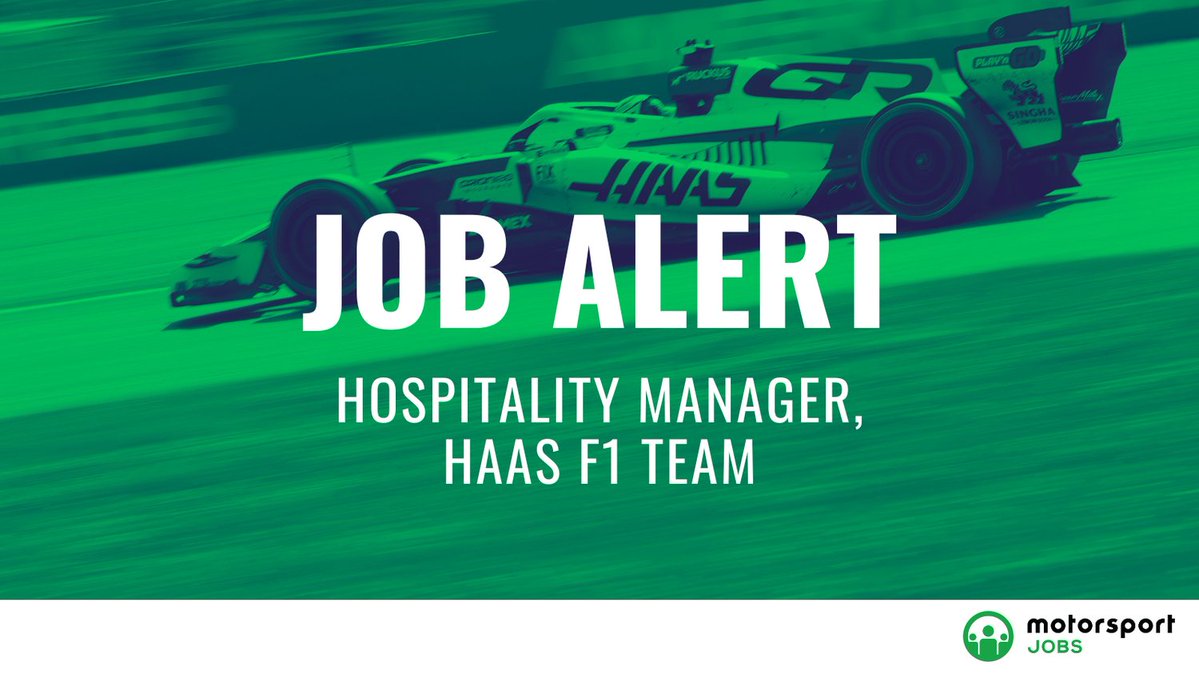 Motorsport_Jobs's tweet photo. Hospitality Manager @haasf1team
Apply 🔗 https://t.co/Wz4ej4vUmO
#motorsportjobs #motorsport #jobs #jobalert #autosport #jobsinmotorsport #hiring #HowtogetajobinF1 #workinf1 #f1jobs #jobsinf1 #F1 #f1careers #haasf1 #hospitality #VIP #guests #partners #Paddock https://t.co/1fmoNWFOo8