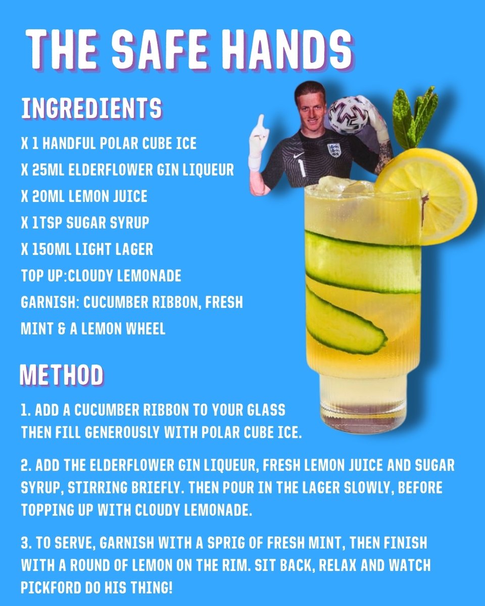 TheIceCo's tweet photo. The Quarter Finals are here and we're feeling extra patriotic today, make sure tonight you're sitting down to watch the match with one of these Three Lions inspired serves, and a freezer full of Party Ice of course!⚽🧊😎

Get more inspo here: https://t.co/Gw0vELnZd0 https://t.co/EkyMscad3s