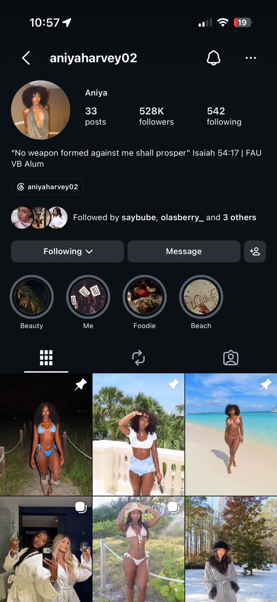 Qnapwa's tweet photo. Since we’re not voting can we at least follow Aniya’s Instagram??? Here’s the direct url, just click and follow!! 

https://t.co/RF0qz371iq

If you’re a Carniya shipper, when pushing for follows, always add the direct link so it’s easy for people.

#LoveIslandUSA https://t.co/U4AQOE7OZG