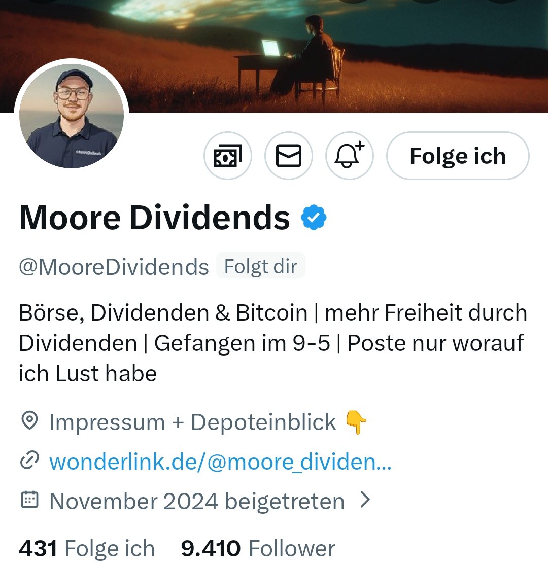 Techaktien1's tweet photo. Abonniere @MooreDividends , wenn Du Dividenden magst 🤑 https://t.co/J77NwaIFuZ