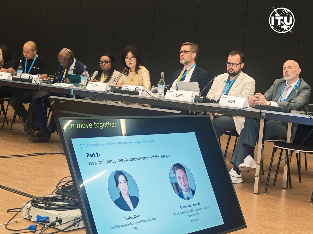 ZTEPress's tweet photo. A meaningful and impactful #GenevaDigitalWeek — all about collaborating to unlock #AI's potential to serve humanity! ✨ We made a new #Partner2Connect pledge, while #ZTE's experts shared insights on AI infrastructure, AI governance, women’s leadership, and more — strengthening our role as a global collaborator and responsible innovator. 

🤝 Together, we're driving sustainable, inclusive, and trustworthy AI for all. #AIforGood

@UN | @ITU | @AIforGood