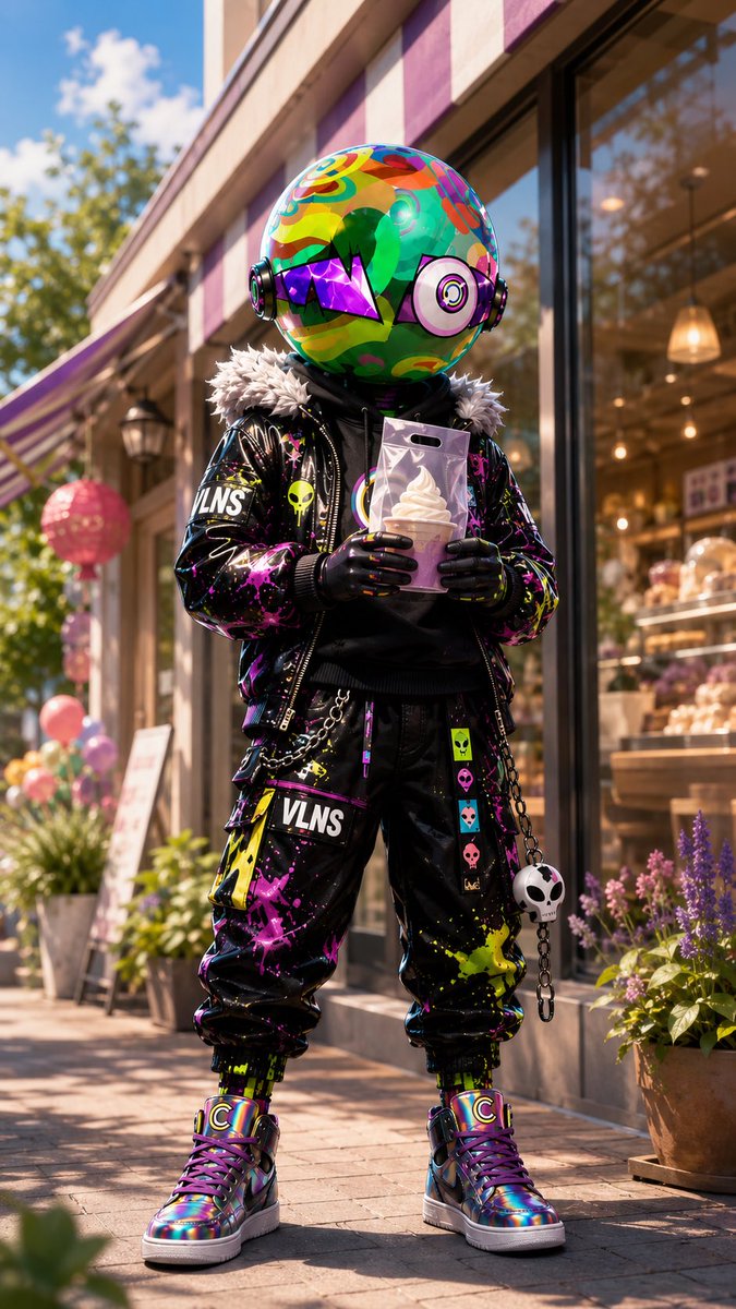 Psychedelic Mascot Streetwear Portrait