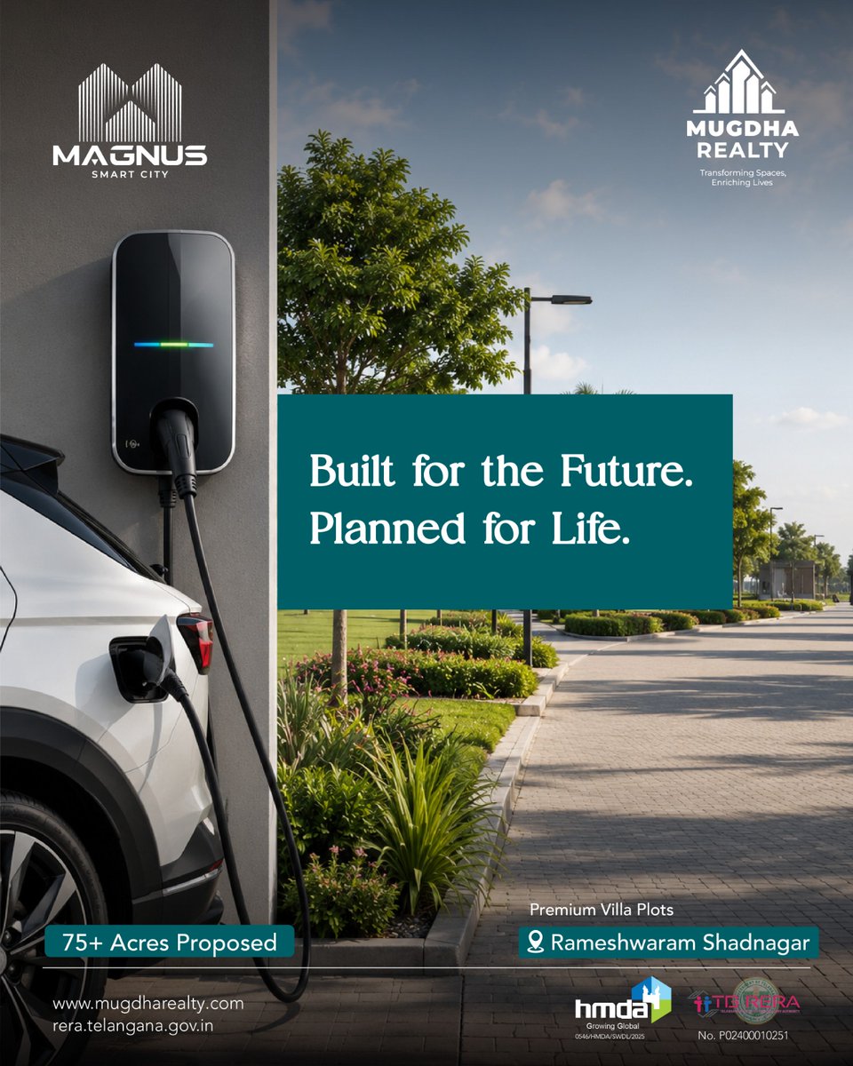 MugdhaRealty's tweet photo. The future begins with the choices you make today. At Magnus Smart City, every detail is thoughtfully planned to offer a lifestyle that's ready for tomorrow.

Visit: https://t.co/qwlVuGZawK https://t.co/5Al9j3wUjM