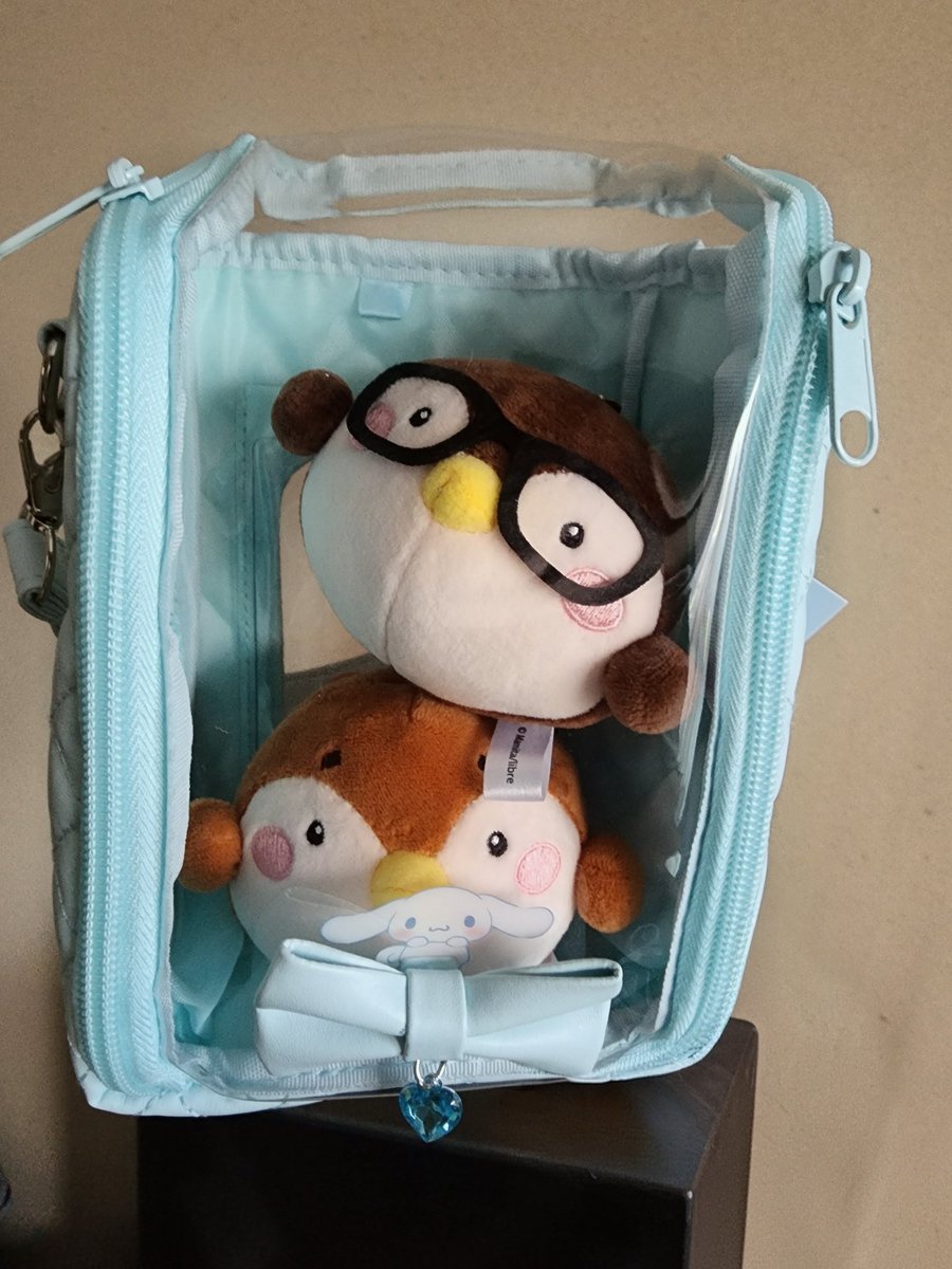 プレゼントの可愛いぬいポーチ💮 スズメぬい🐦がちゃんと入るので
