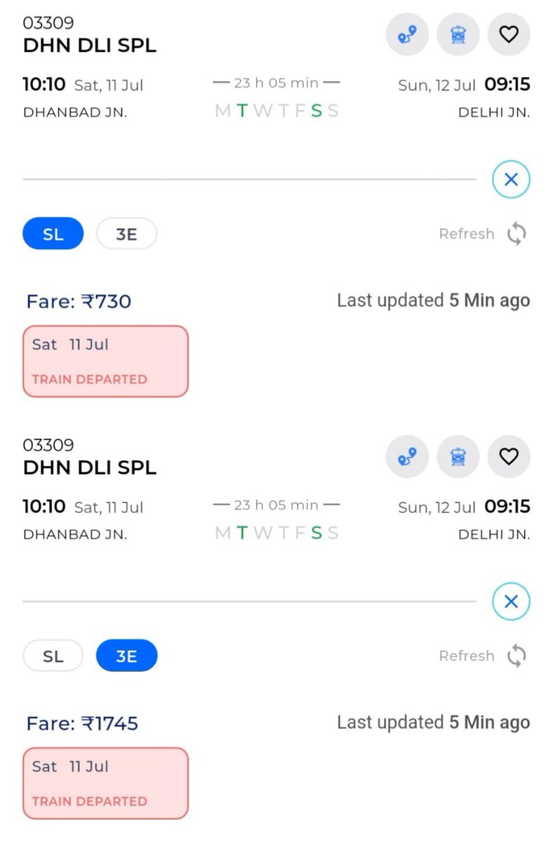 hemasudh's tweet photo. @AshwiniVaishnaw @RailMinIndia @IRCTCofficial @Drm_Jammu @RailwayNorthern @drm_umb @ECRlyHJP @GM_ECRly @drm_fzr 
Aaj 03309/10 ka last trip hai, kal 03311/12 ka last trip hai.Aaplogo se request hai ki dono hi trains ko regular kiya jaye saath hi 03309/10 ka Katra tak extension ho. https://t.co/umJLBbqLIS